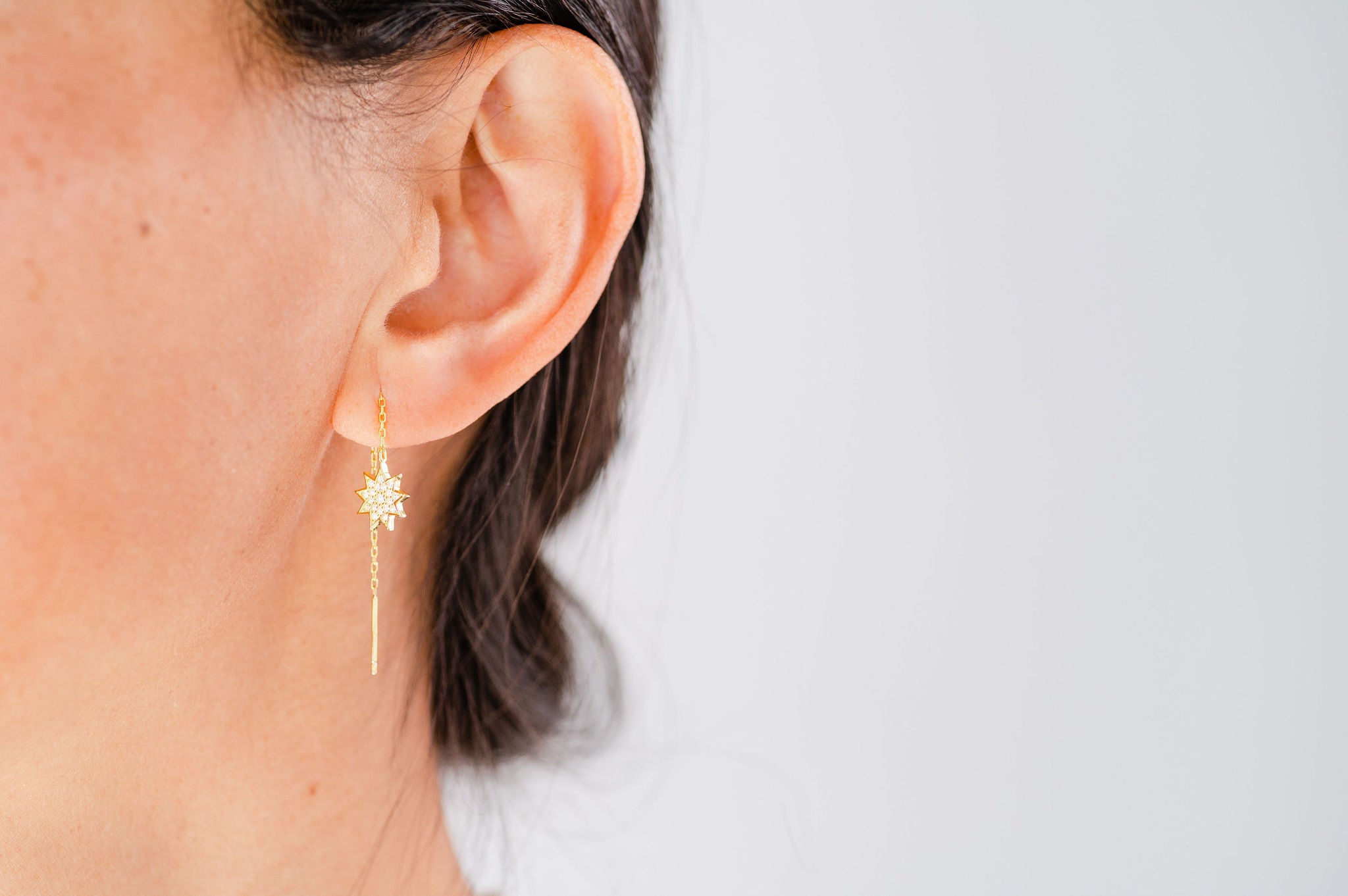 Rose Silver Floral Earrings – SAV JEWELS